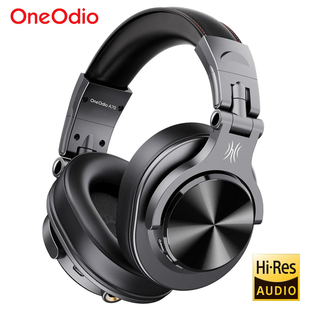 Oneodio Fusion A70 Bluetooth 5.2 Headphones Hi-Res Audio Over Ear Wireless Headset Professional Studio Monitor DJ Headphones 72H LUXLIFE BRANDS