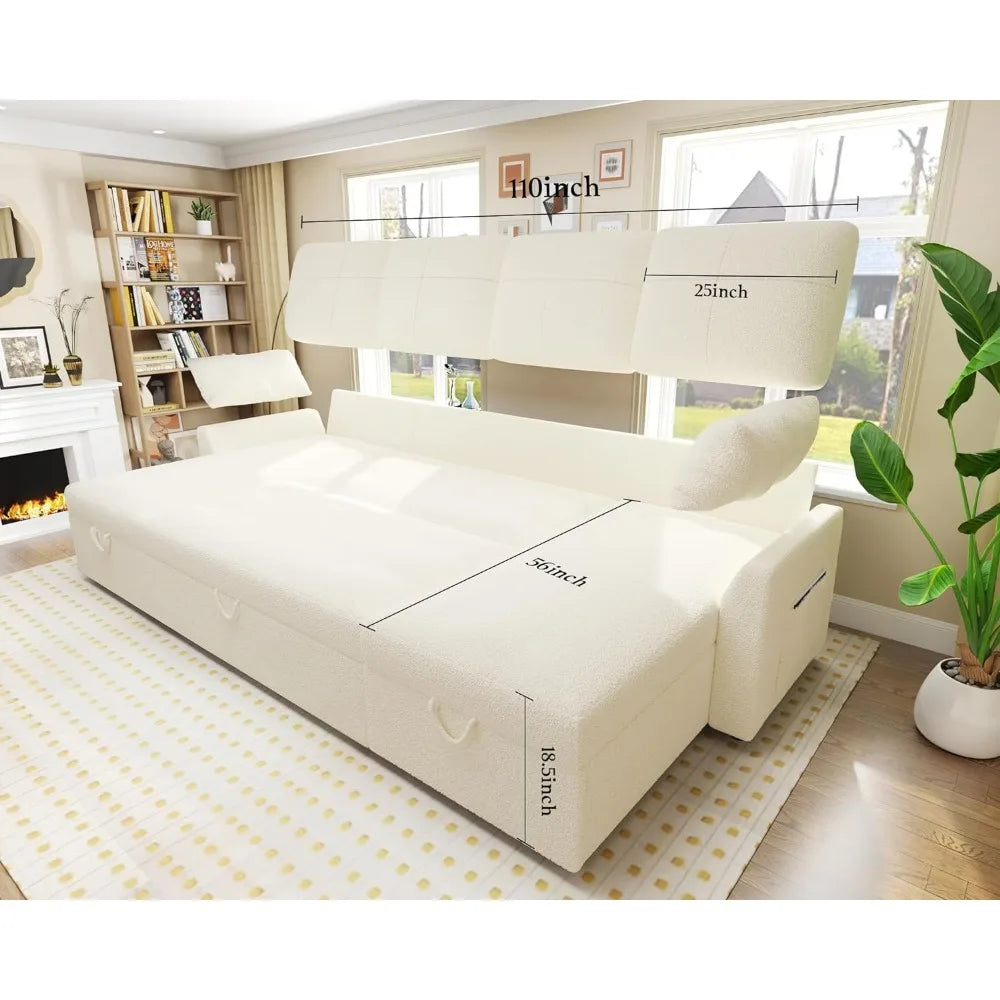 LUXHOME Sleeper Sofa