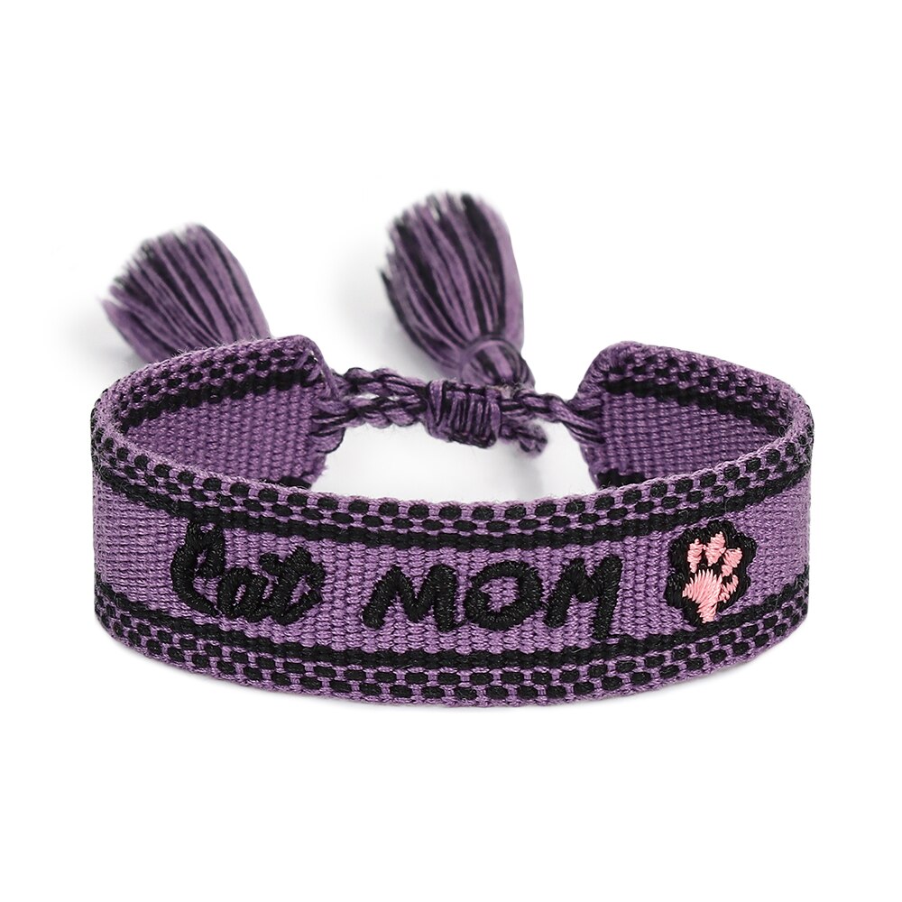 Woven Bracelet For Dog Lovers Cat Lovers Stack Jewelry Gifts For Fur Mama