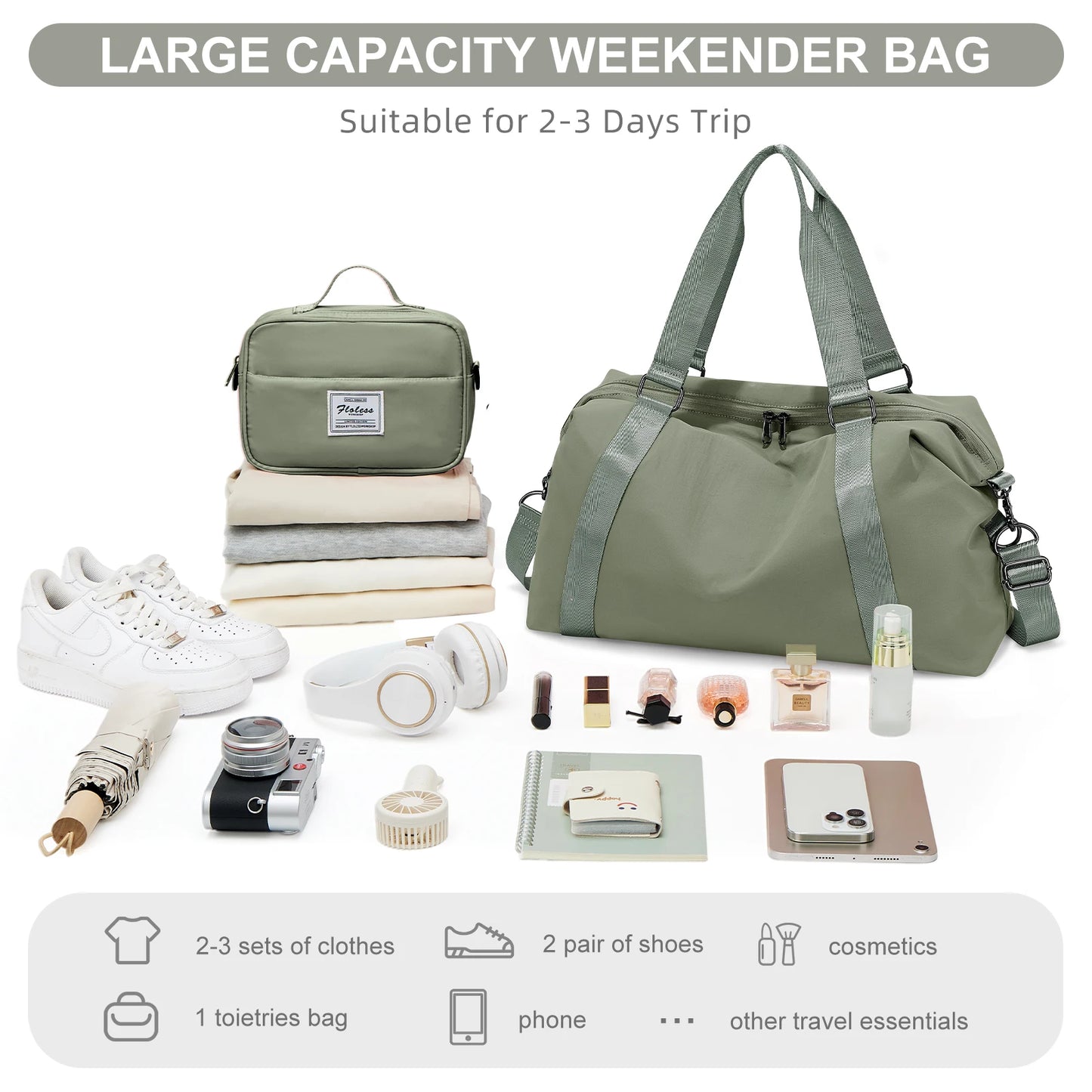 Large Capacity Foldable Travel Bag