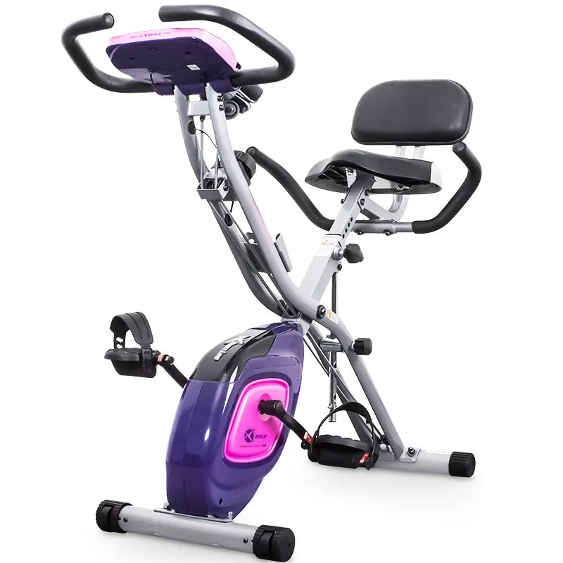 Folding Exercise Bike Magnetic Control Spinning Bike Household Ultra-quiet Small Mini Weight-loss Bicycle Fitness Equipment