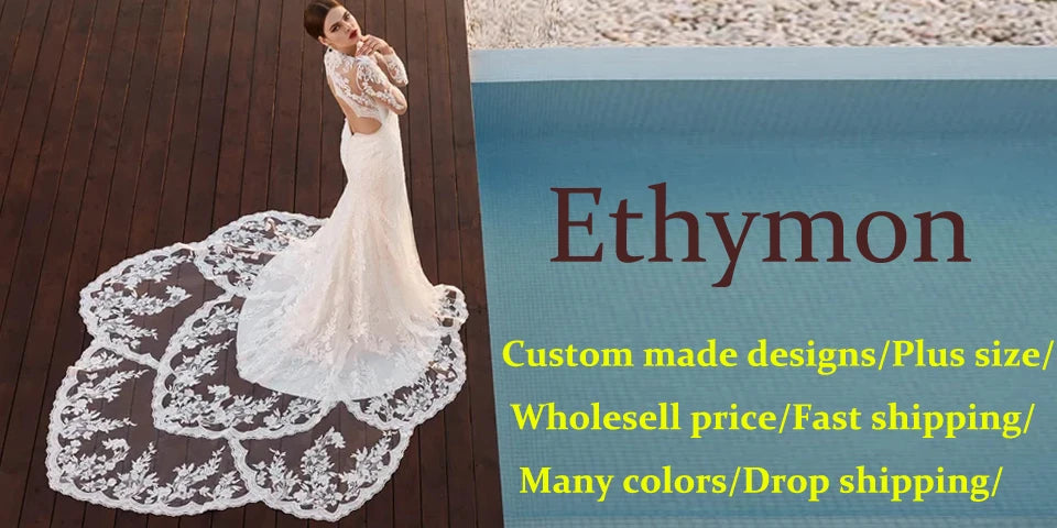 Ethymon Modern Sweetheart Wedding Gown For Bride Off the Shoulder Trumpet Lace Appliques Backless Robe De Mariée Customised Luxlife Brands