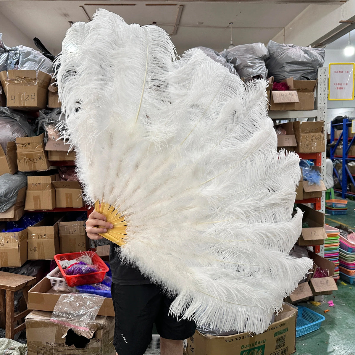 90CM Ostrich Feather Fans