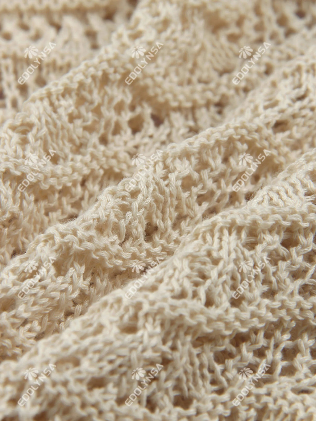 Sexy Shirt V-neck Bell Sleeve Hollow Out Knitted Belted Beach Mini Dress 2025 Summer Swimsuit Cover Up Women's Casual Outfit K16 Luxlife Brands