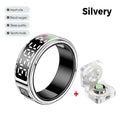 New SR08 Smart Ring LED Display Screen Heart Rate Sleeping Sports Modes Health Monitoring Men Women Stainless steel Sports Ring Luxlife Brands