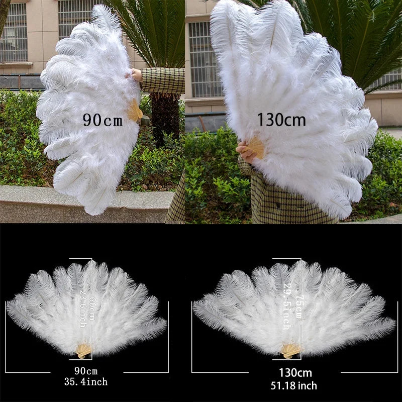 90CM Ostrich Feather Fans