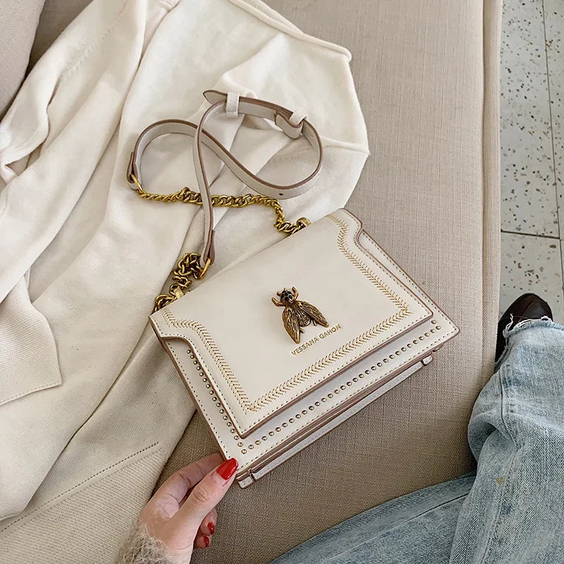 Luxury Leather Bee Handbag LUXLIFE BRANDS