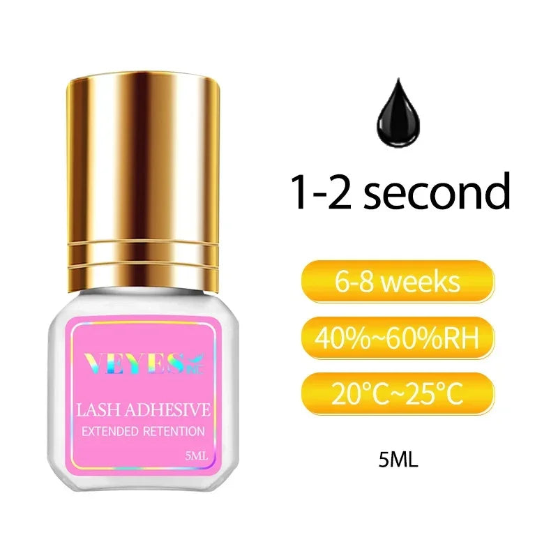 Veyes Inc Eyelash Extensions Glue 5 Days Free Shipping from US Veyelash 7 Weeks Retention Volume Lash Adhesive Makeup Tools Luxlife Brands
