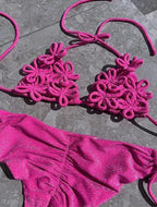 2025 Fashionable Women's Two-Piece Swimsuit - Vibrant Neon Green Color Perfect for Beach Wear and Pool Parties Summer Getaways Luxlife Brands