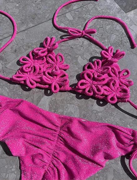 2025 Fashionable Women's Two-Piece Swimsuit - Vibrant Neon Green Color Perfect for Beach Wear and Pool Parties Summer Getaways Luxlife Brands
