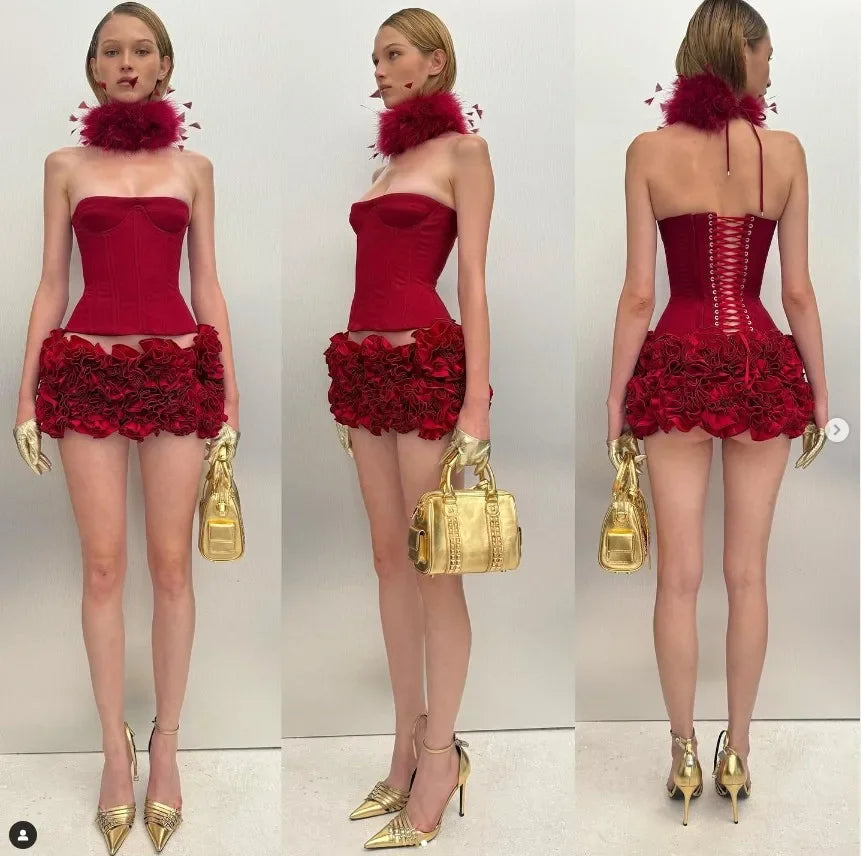 LUX IN LOVE Strapless Mini Party Dress Luxlife Brands