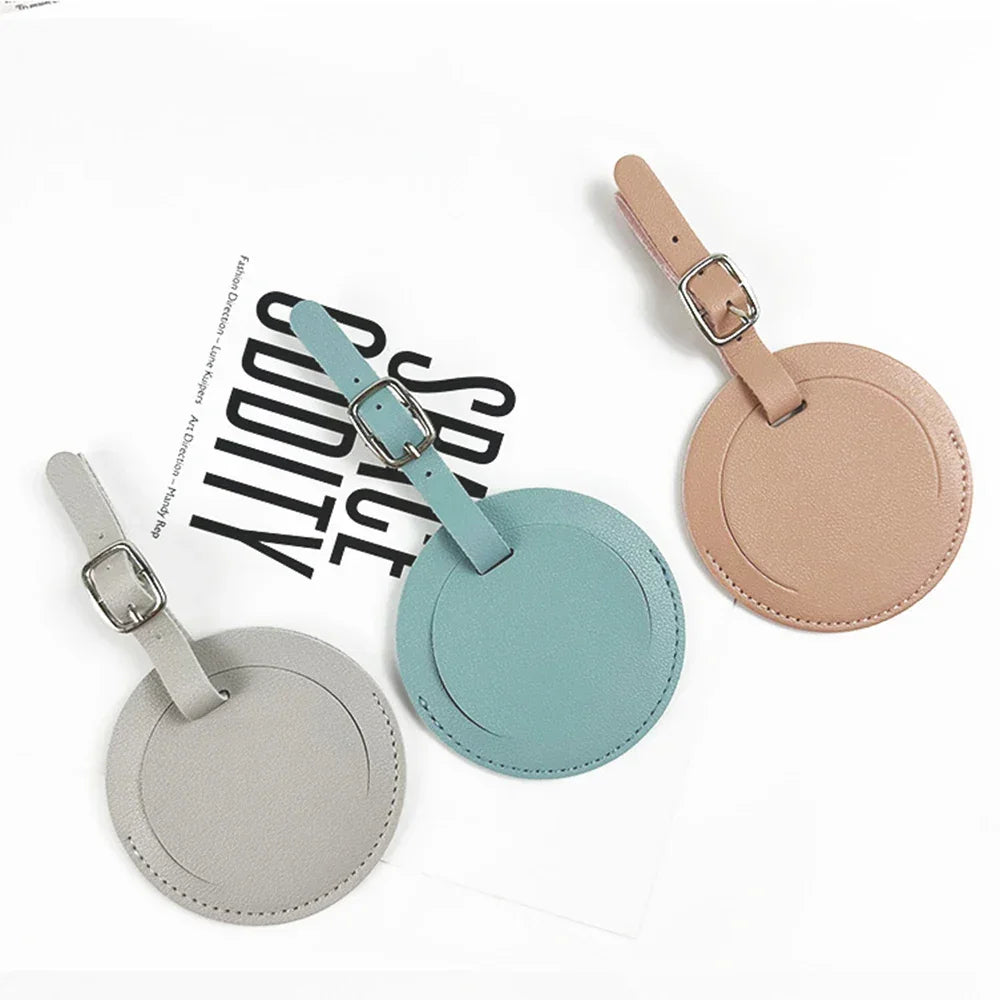 Custom Passport Holder Luggage Tag Set PU Leather