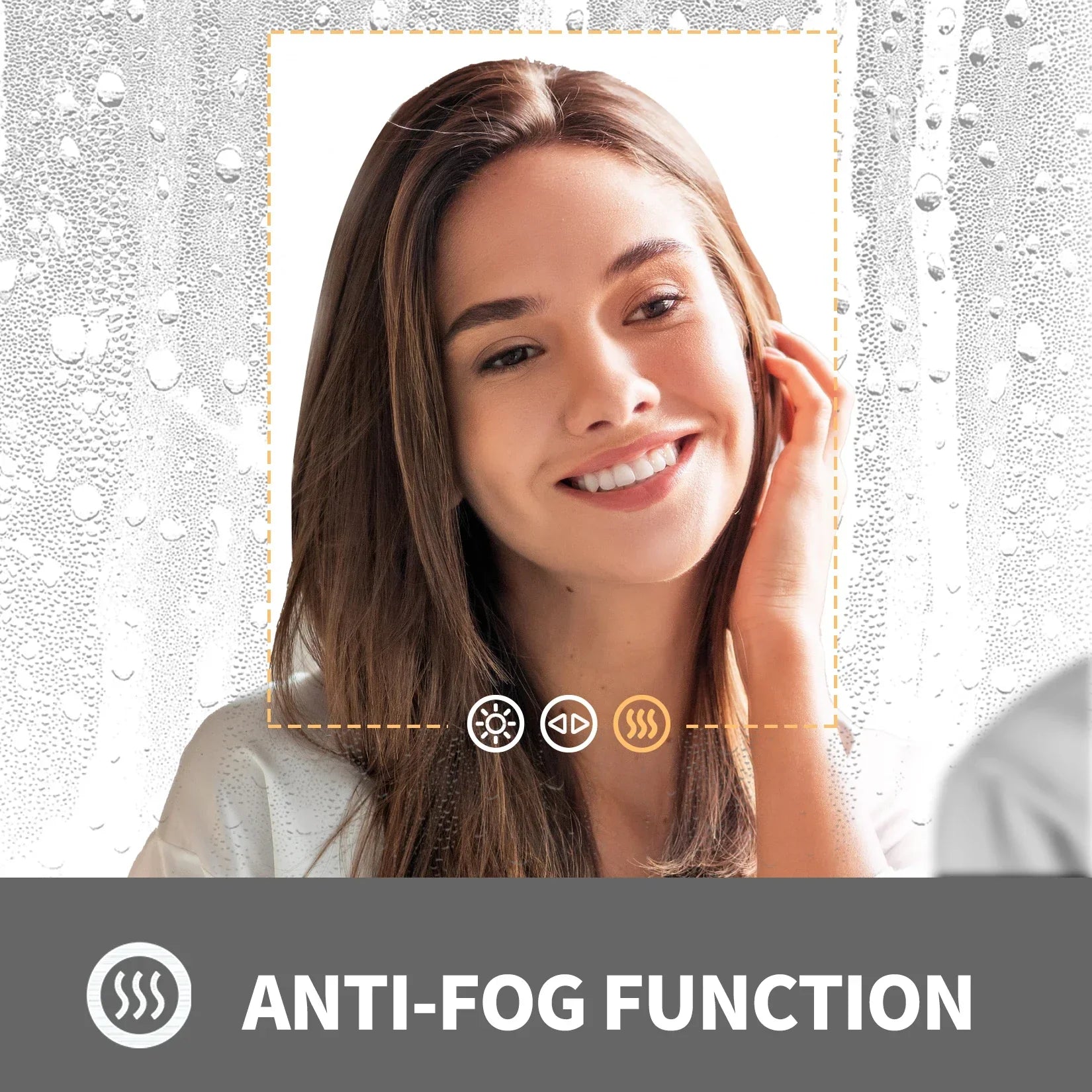 LED Dimmable Backlit Overaized Mirror With Anti-Fog LUXLIFE BRANDS