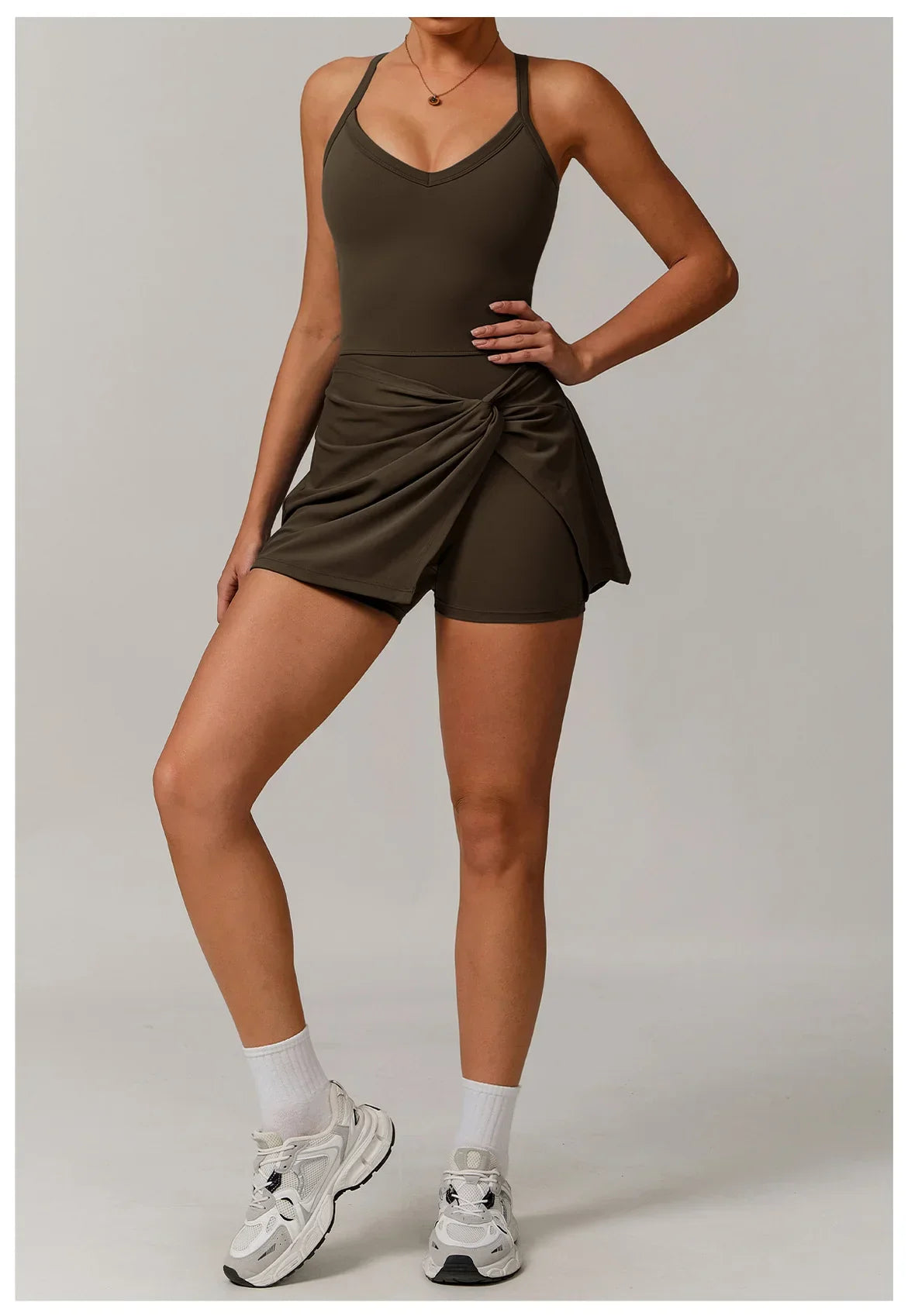Tennis Crossback Push Up Dress Luxlife Brands