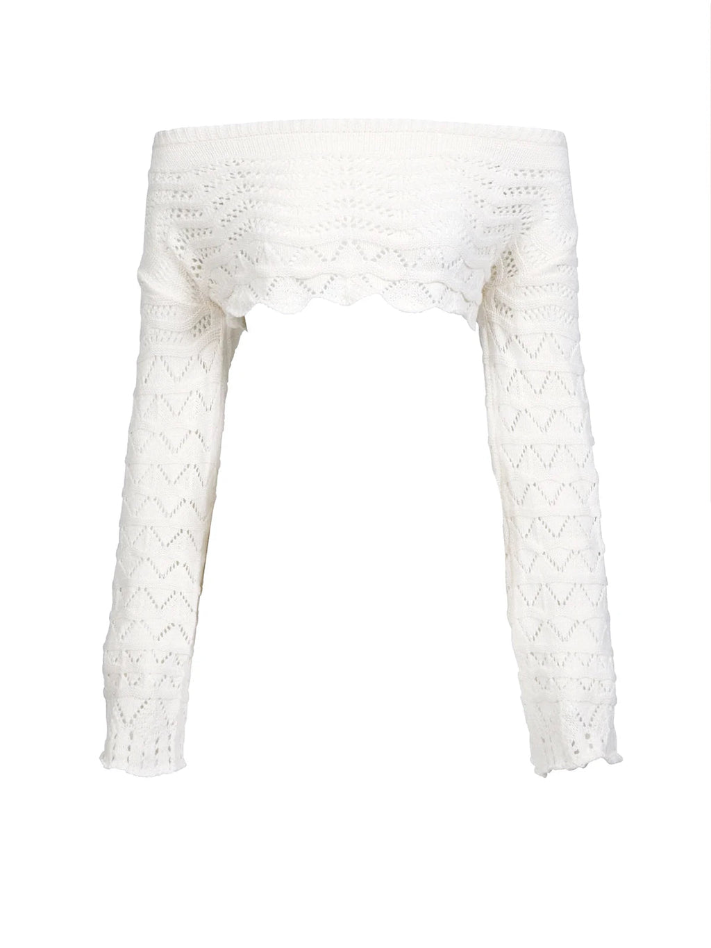 Sexy Knit One-neck Long Sleeve Short Top Drawstring Half Skirt Beach Two-piece 2025 Women Summer Swimsuit Cover Up Chic Set K172 Luxlife Brands