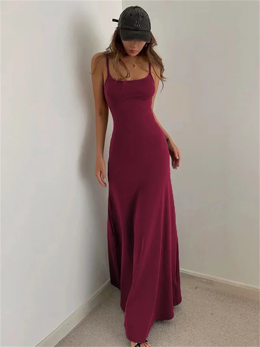 Woman Spring Summer Style Bodycon Dress Female Sexy Sleeveless Spaghetti Strap Split Sheath Dress Vestidos SS161 - LUXLIFE BRANDS