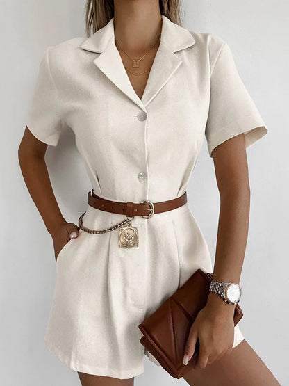 Office Linen Jumpsuit