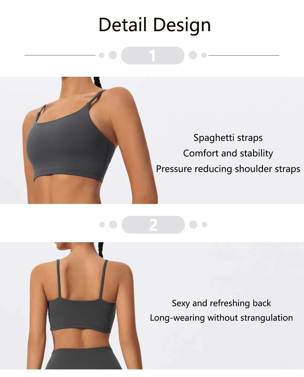 Hearuisavy Ultra-Soft Fabrics Sports Bra Gym Top Women Push Up Workout Quick-Dry Yoga Clothes Sportswear Fitness Underwear Women