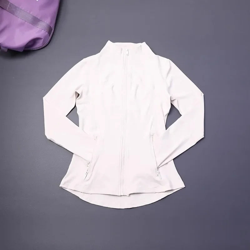 Women's Slim Fit Yoga Zip Top Luxlife Brands