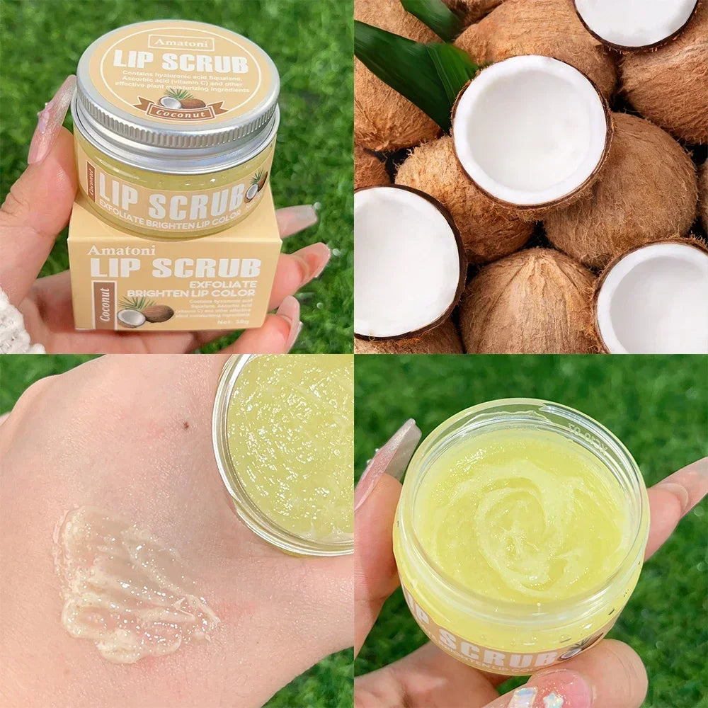 Fruit Flavor Exfoliating Lip Care Scrub Moisturizing Remove Dead Skin Lip Mask Nourishing Repair Lips Fine Lines Lips Care Cream