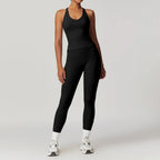 Hearuisavy 2-Piece Yoga Sets Sports Suit Women Fitness Tracksuit Running Workout Shirt Yoga Clothing Quick-Drying Gym Set Women Luxlife Brands