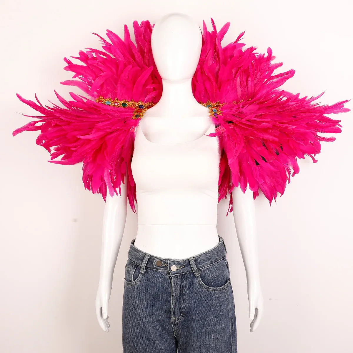 Festival Carnival Feather Shawl