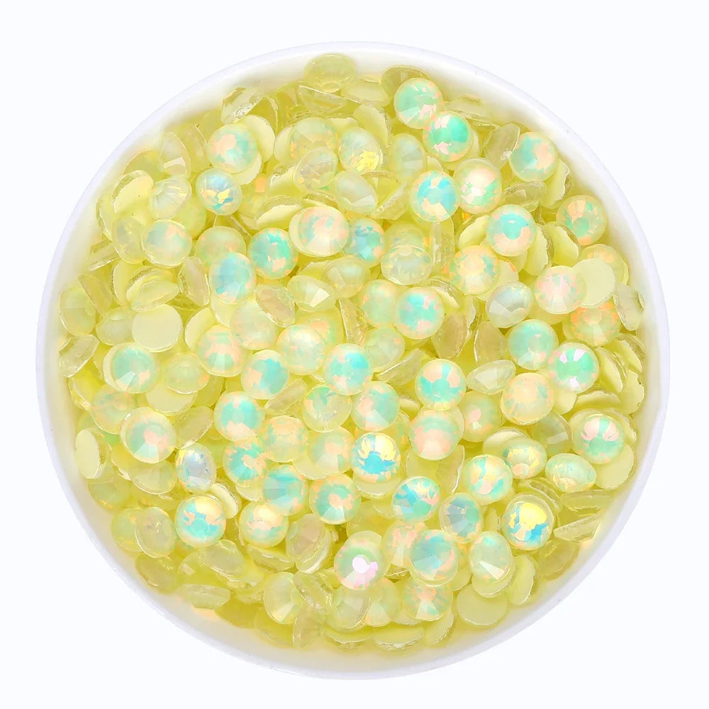 SS6-SS30 Mocha Opal Coral Reef Flatback Glass Non-Hotfix Rhinestones