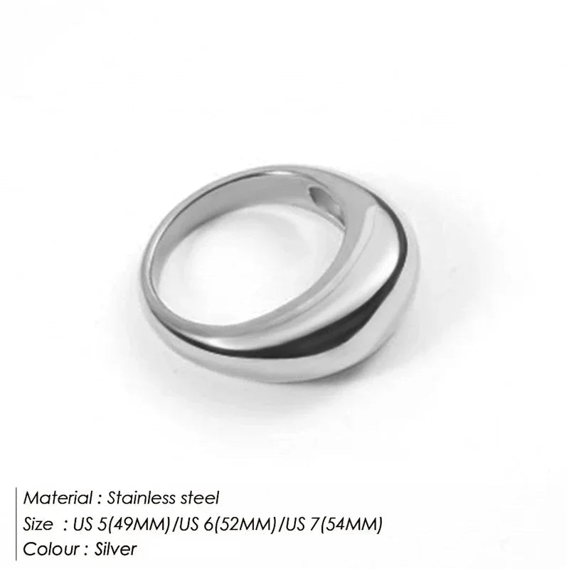 Fashion Ring 316L Stainless Steel Ring Anillo Ringen Mujer Women Rings Bague Couple Matching Jewlery Fashion Gifts Do not fade Luxlife Brands