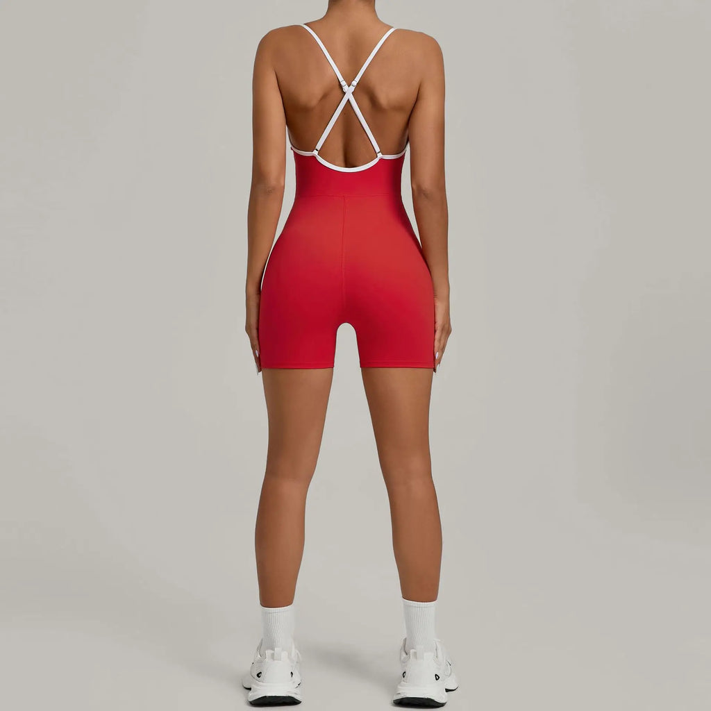 Workout Jumpsuit Sports Overalls Women Rompers Gym Clothing Running Bodysuits Fitness Suits Gym Tracksuit Sportswear Yoga Set