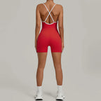 Workout Jumpsuit Sports Overalls Women Rompers Gym Clothing Running Bodysuits Fitness Suits Gym Tracksuit Sportswear Yoga Set Luxlife Brands