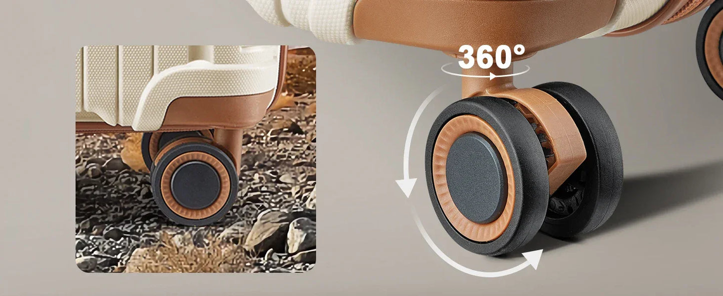 Hard Shell Luggage Sets with Duffel Bag and Toiletry Bag, TSA Lock