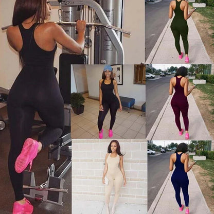 Sexy Sleeveless Summer Jumpsuit For Women  Rompers Womens Jumpsuit Casual Skinny Sportswear Female Jumpsuit One Piece