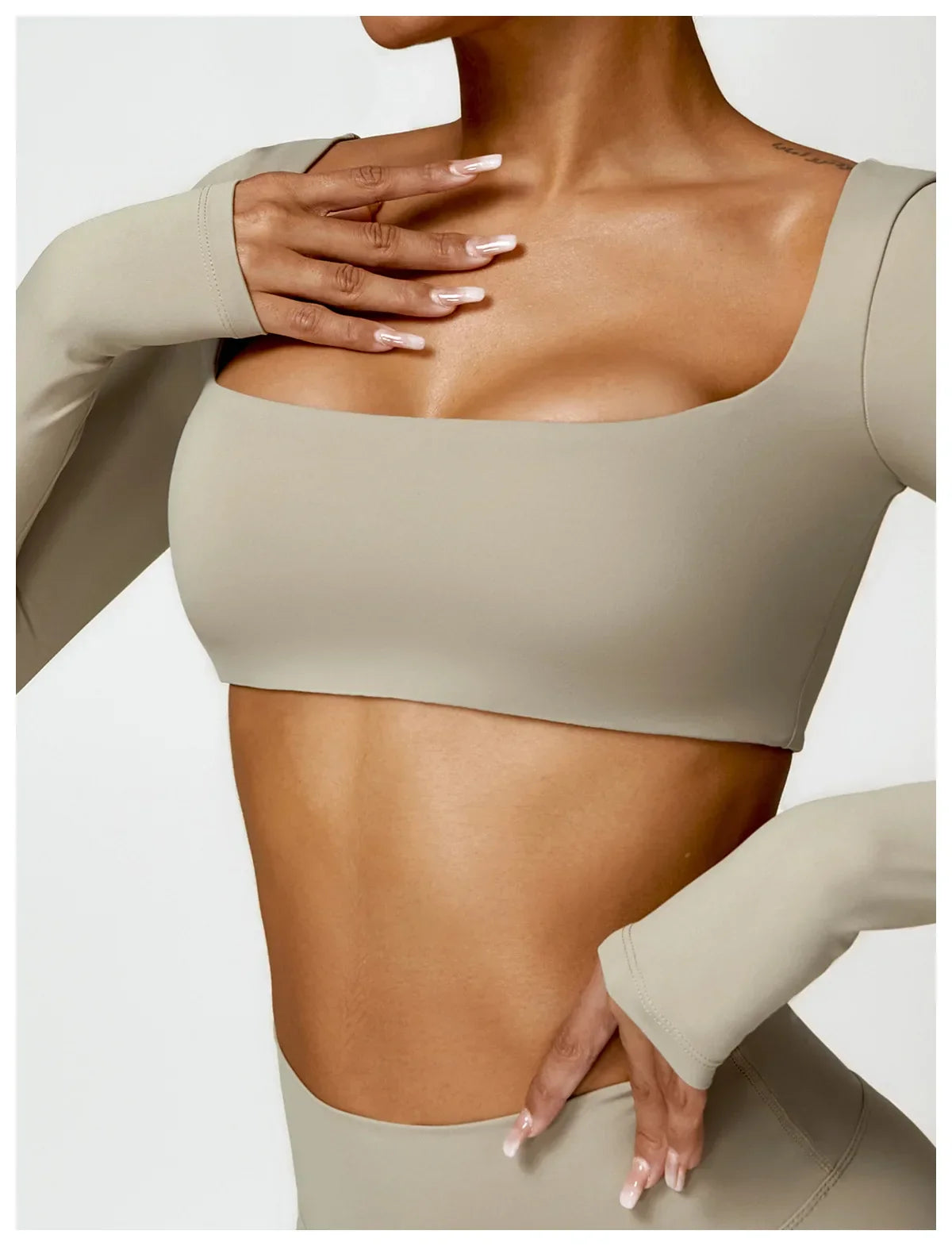 New Long sleeve Shirt Sports Set Women Fitness Tights Yoga Set Crop Top Running High Waist Gym Set Womens Outfits Yoga Clothing Luxlife Brands