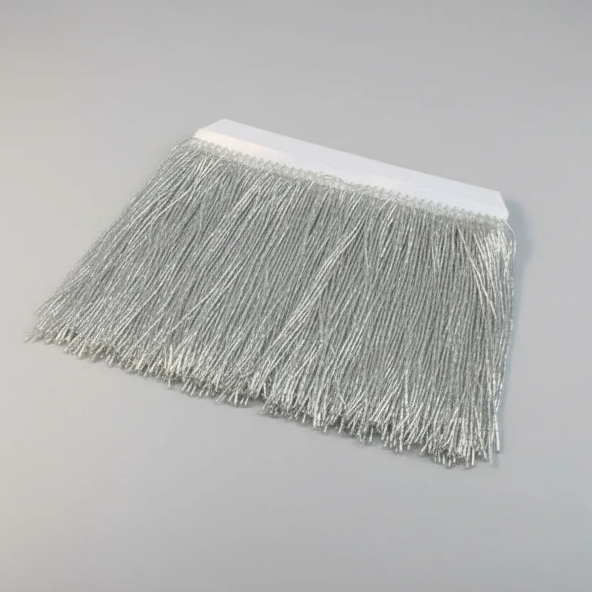 Long Glass Rhinestone Beaded Fringe Trim