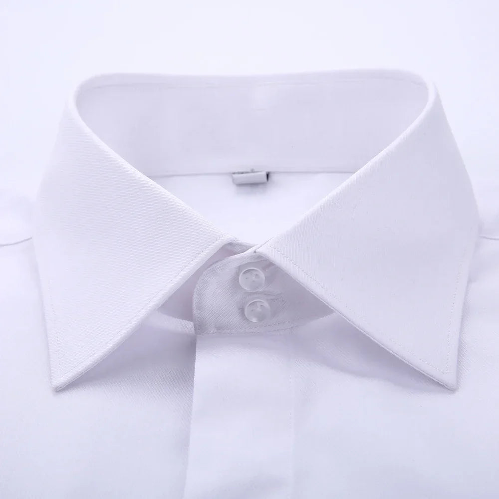 Classic French Cuff Hidden Button Dress Shirt Luxlife Brands