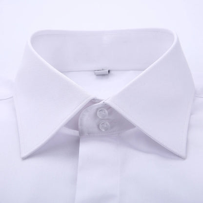 Classic French Cuff Hidden Button Dress Shirt