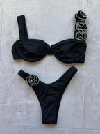 Push Up Bikini Two Pieces Bikini Set Flower Women Swimsuit Brazilian Biquini Sexy Female Swimwear Bathing Suit Beachwear LUXLIFE BRANDS
