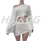 Jasmine Loose Fit Crop Top & Skirt Set Luxlife Brands