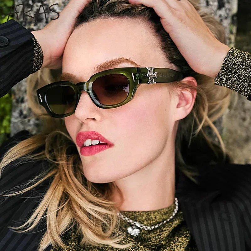 Fashion Soaring Eagle Rectangle Sunglasses Men Women 2024 Luxury Brand Vintage Punk Sun Glasses Male Small Square Shades Eyewear