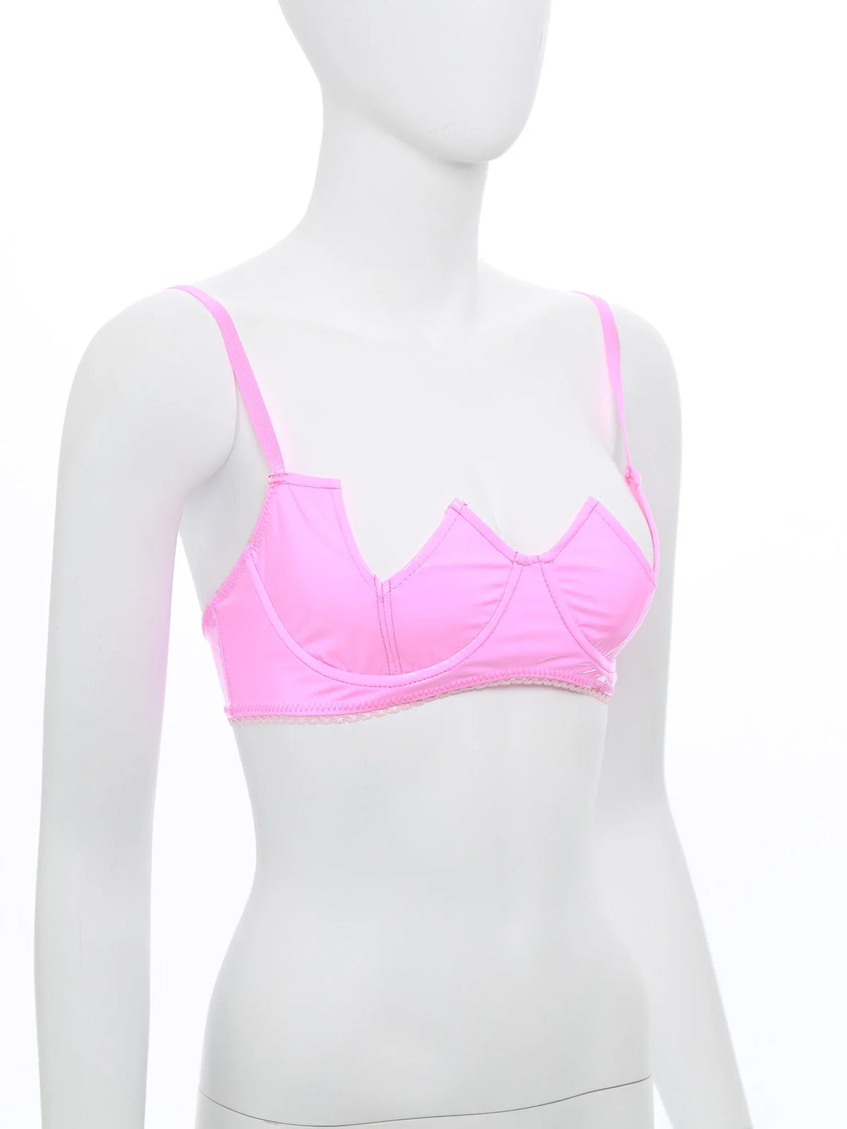 V-Notch Underwired Open Chest Bra Top