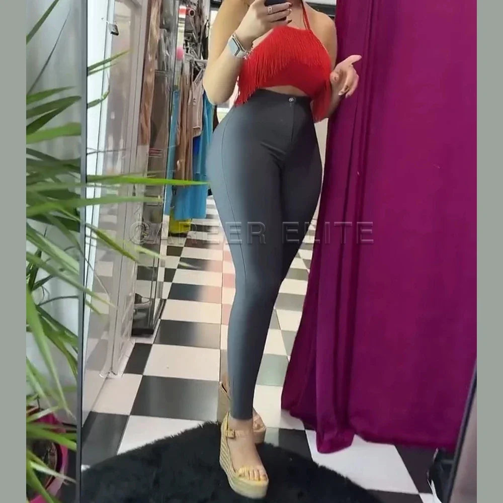 Women High Waist Body Shaper Tummy Compression Leggings Pants Reducing and Shaper Thigh  Slimmer Sheath Stretch Skinny Trousers