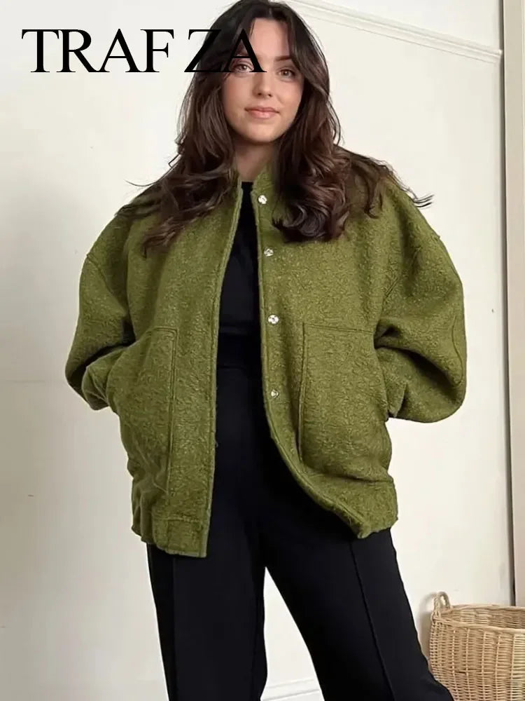 Fabulous Chicago Button Down Bomber Jacket LUXLIFE BRANDS