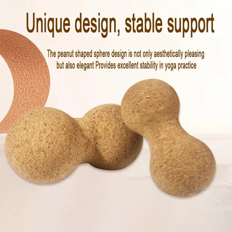 Cork Pilates Peanut Massage Ball