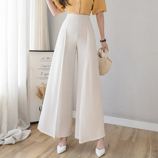 Loose Fit High Waist Pleated Pants LUXLIFE BRANDS