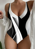 Martha High Waist Color Block Monokini