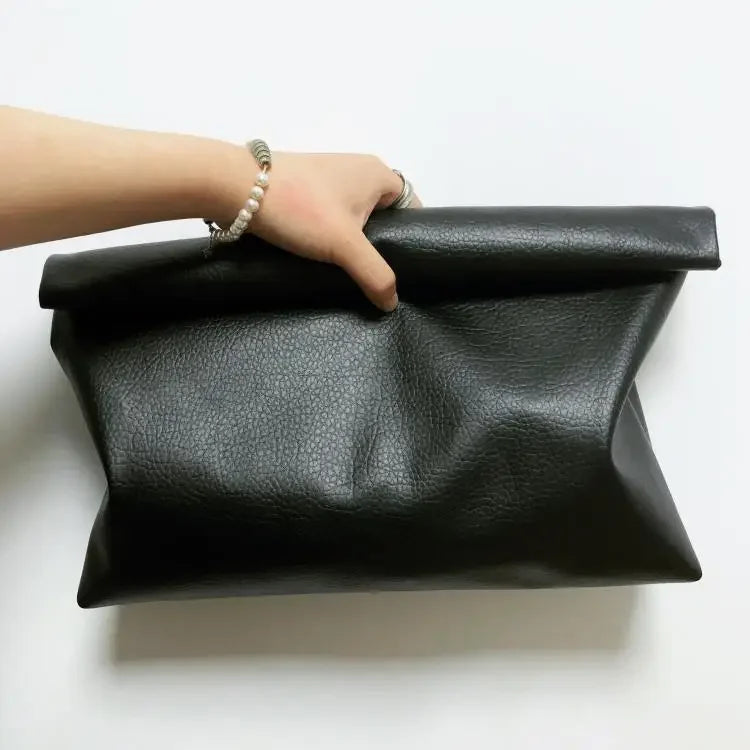 Soft Faux Leather Large Envelope Bag LUXLIFE BRANDS