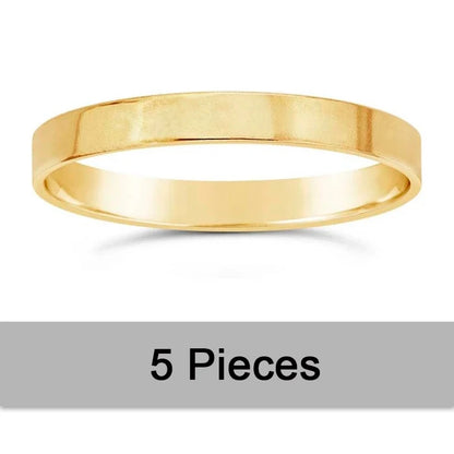 14K Gold Filled 2.25mm Flat Ring Boho Gold Jewelry Minimalist Knuckle Ring Anillos Mujer Gold Accessories Rings for Women