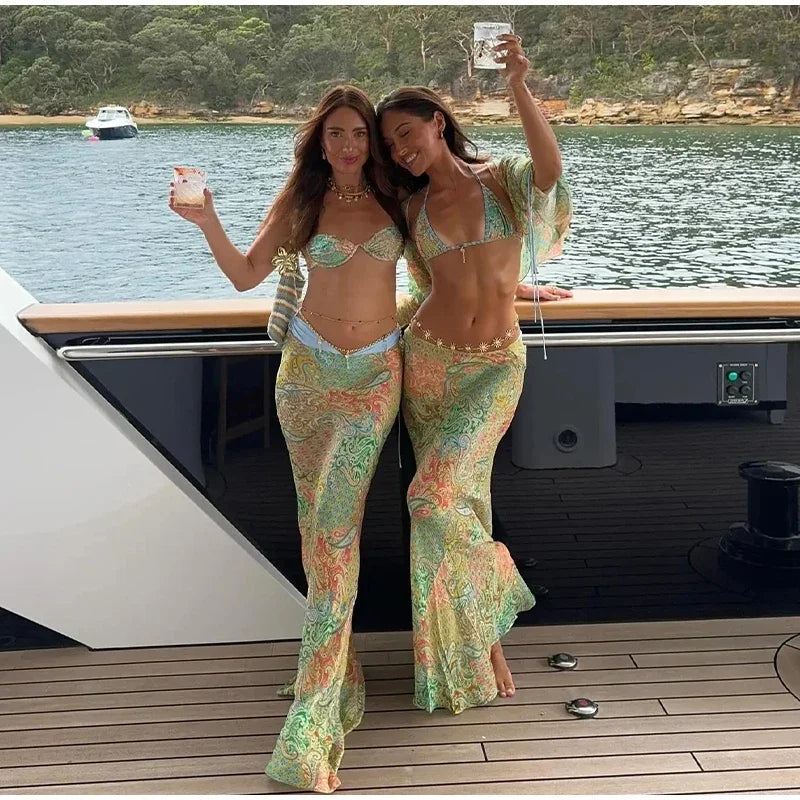 Mykonos Bikini & Skirt Set