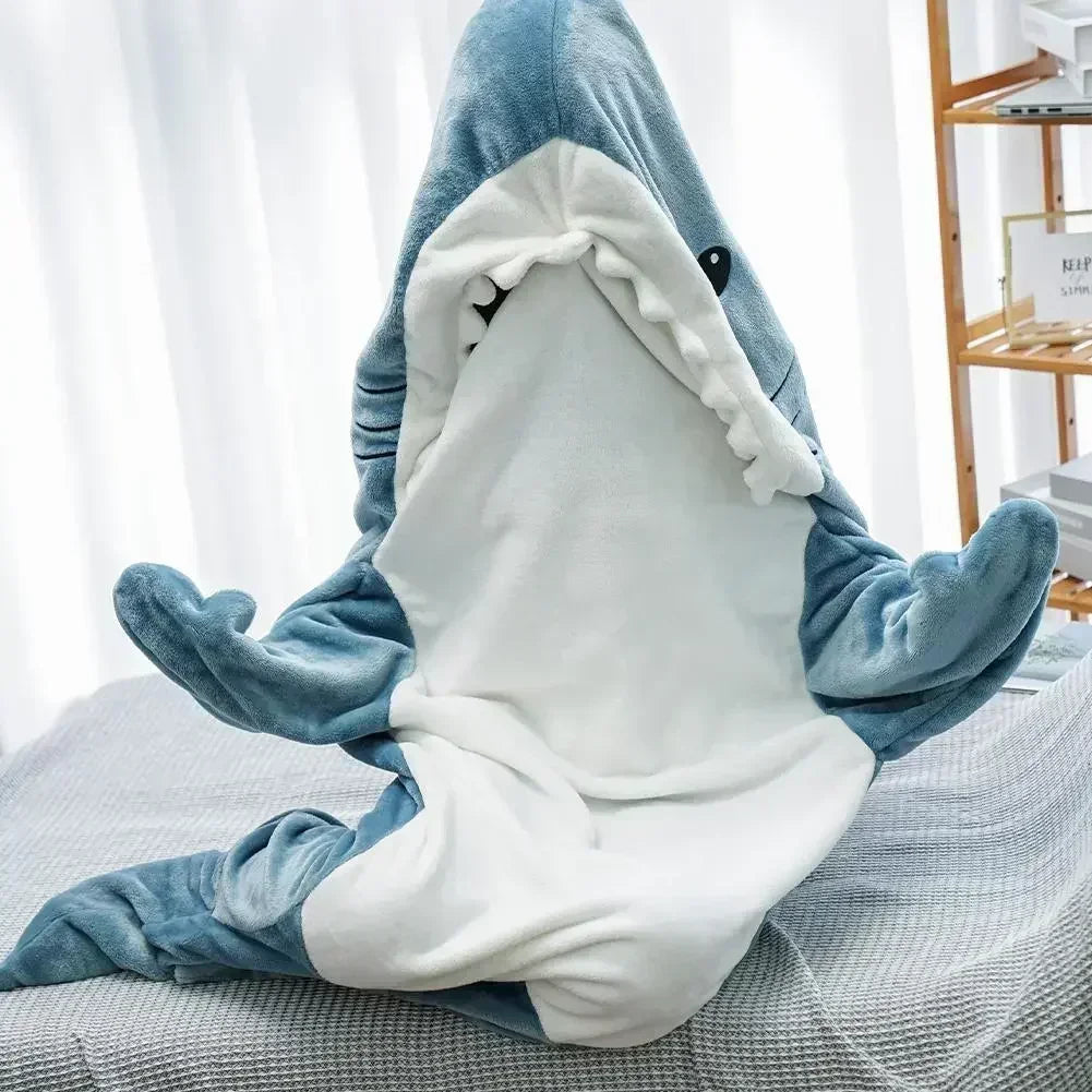 TikTok Kids Shark Blanket Onesie LUXLIFE BRANDS