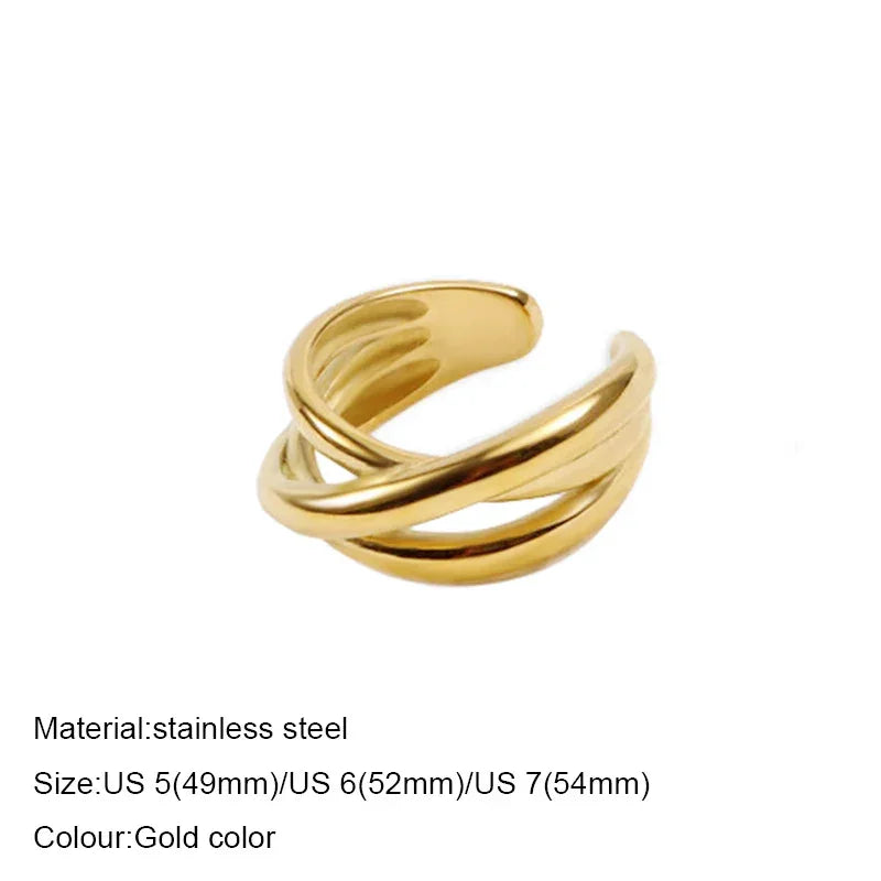 Fashion Ring 316L Stainless Steel Ring Anillo Ringen Mujer Women Rings Bague Couple Matching Jewlery Fashion Gifts Do not fade Luxlife Brands